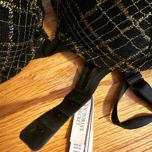 Victoria's Secret Black and Gold Push-Up Bra